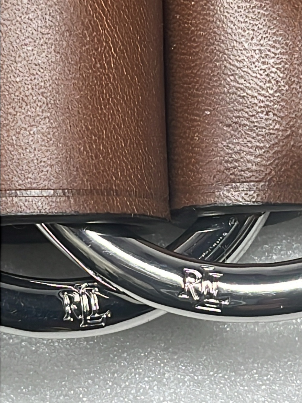 Polo Ralph Lauren Women Belt
Brown Leather Double Ring Medium Silver Equestrian - Picture 3 of 10